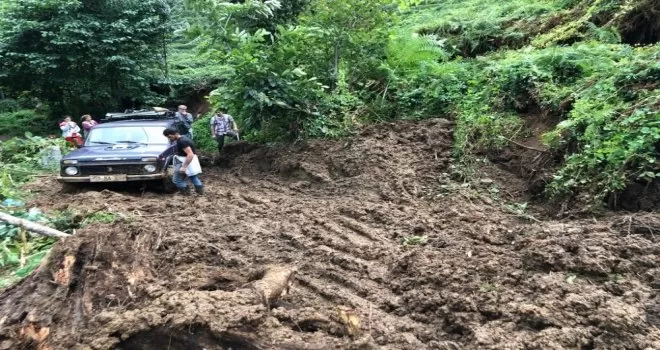 Rize’de şiddetli yağış
