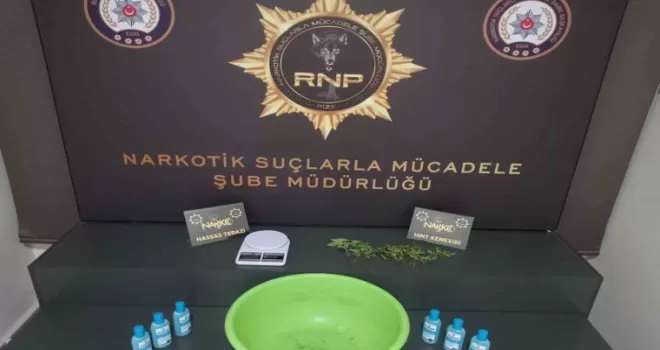 Rize’de uyuşturucu operasyonu: 4 tutuklama
