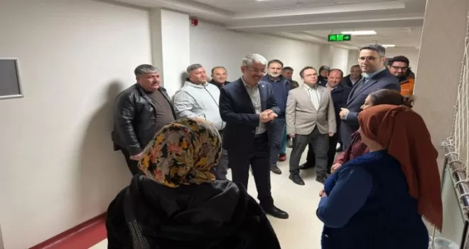 Şaban Çopuroğlu’ndan çat kapı hastane ziyareti