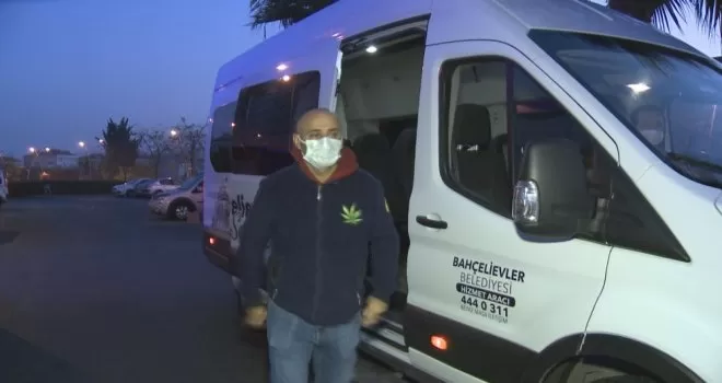 Sağlık çalışanlarına ücretsiz servis hizmeti
