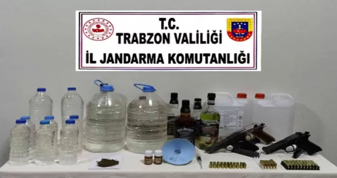 Sahte içki üretirken yakalandı
