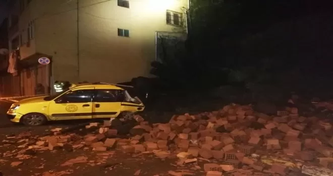 Şalpazarında heyelan
