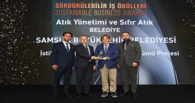 Samsun Büyükşehir’e sürdürülebilirlik ödülü