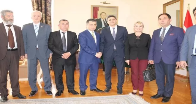 SANKON’dan Azerbaycan Ankara Büyükelçiliğine ziyaret
