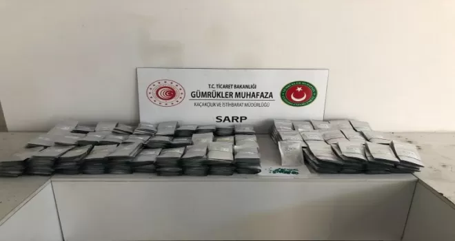 Sarp'ta binlerce kaçak hibrit salatalık ele geçirildi! 