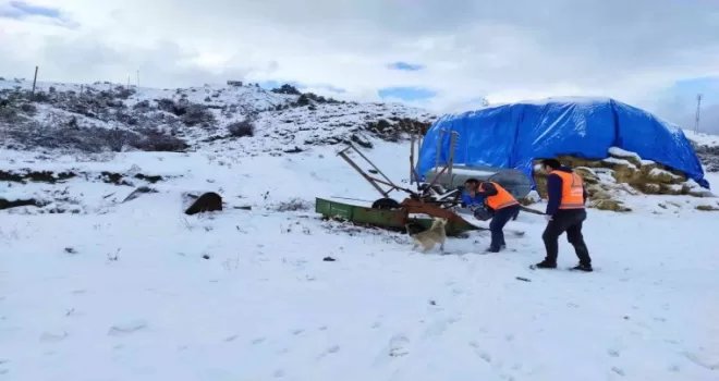 Şefkatli ellerden sokak canlılarına kış yiyeceği
