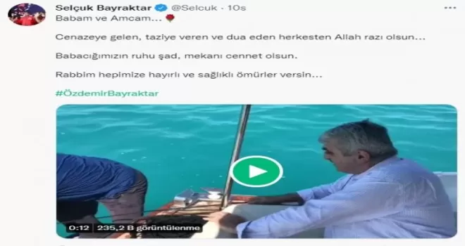 Selçuk Bayraktar’dan duygulandıran paylaşım
