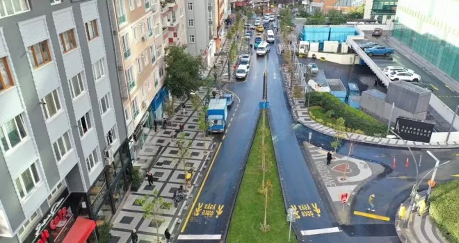 Seyir Caddesi yeni görünümüne kavuştu
