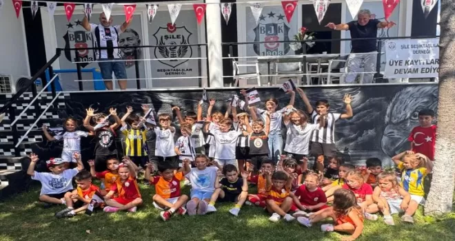 Şile Beşiktaşlılar Derneği küçük taraftarları ağırladı