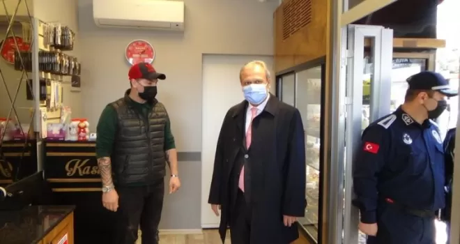 Silivri’de işletmelere korona virüs denetimi
