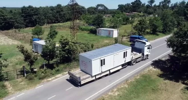 Silivri’de kaçak konteyner operasyonu
