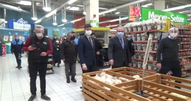 Silivri’de korona virüs denetimi
