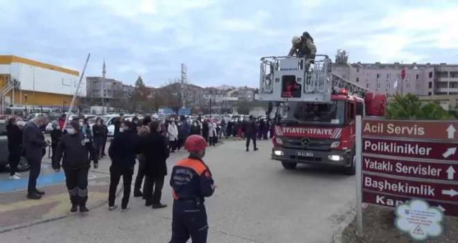 Silivri Devlet Hastanesinde yangın tatbikatı

