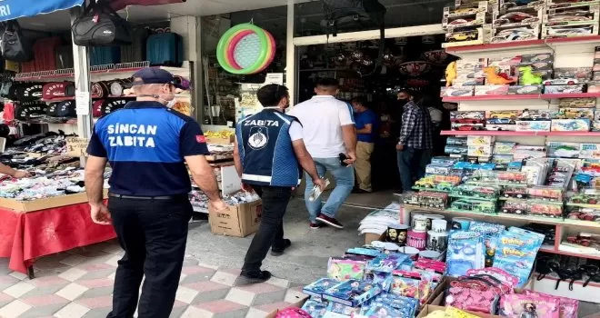 Sincan’da korona virüs denetimleri devam ediyor
