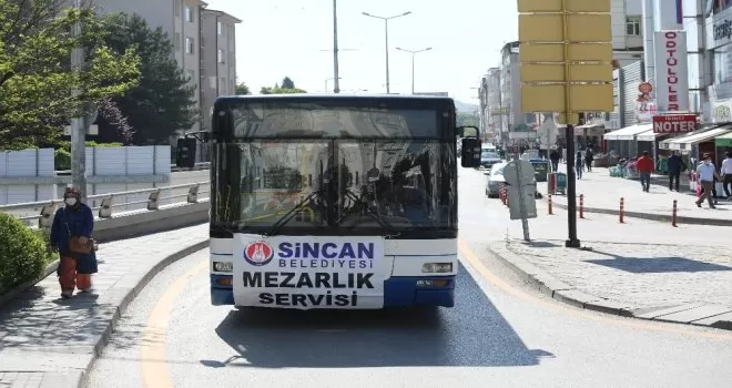 Sincan’da ücretsiz mezarlık servisleri hizmete başladı
