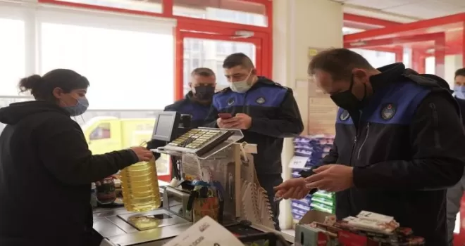 Sincan zabıtasından marketlere KDV denetimi

