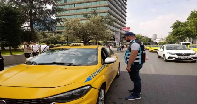 Şişli’de taksi denetimi

