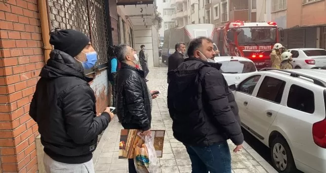 Şişli’de yangın paniği
