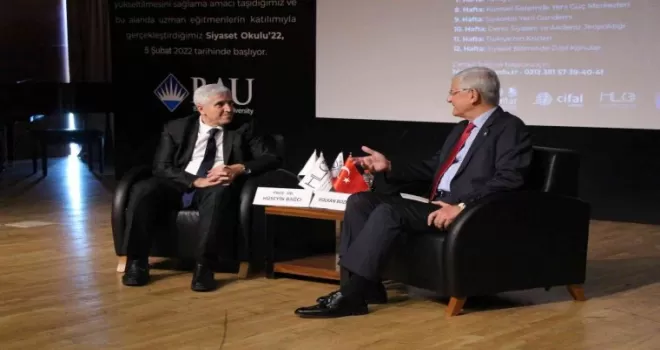 Siyaset Okulunun ilk konuğu Volkan Bozkır oldu
