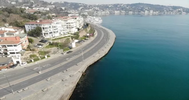 Sokağa çıkma yasağı ile Bebek sahil ve çevresi boş kaldı
