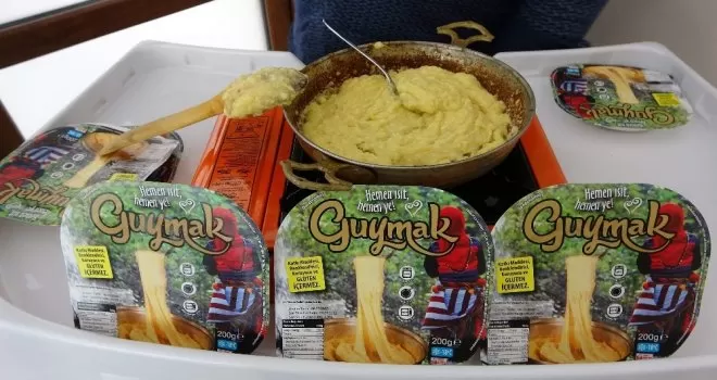 Sonunda kuymak da pakete girdi
