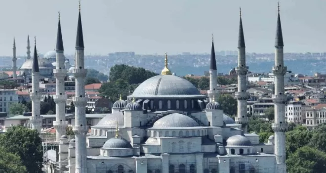Sultanahmet Camii’nin 4 minaresinin restorasyonu tamamlandı
