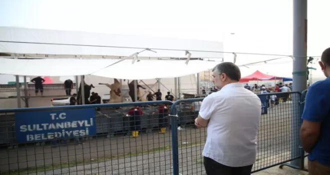 Sultanbeyli’de koronavirüs önlemleri alınarak kurbanlar kesildi
