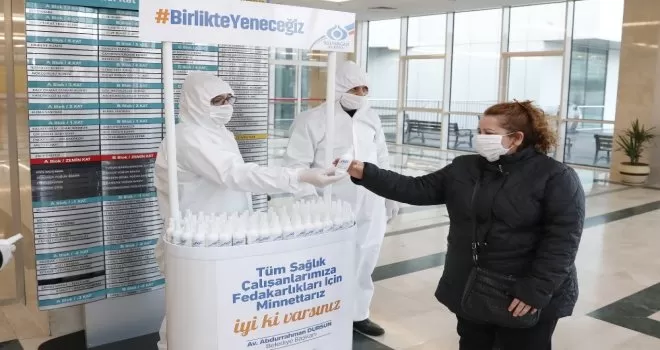 Sultangazi Belediyesi’nden sağlık çalışanlarına destek
