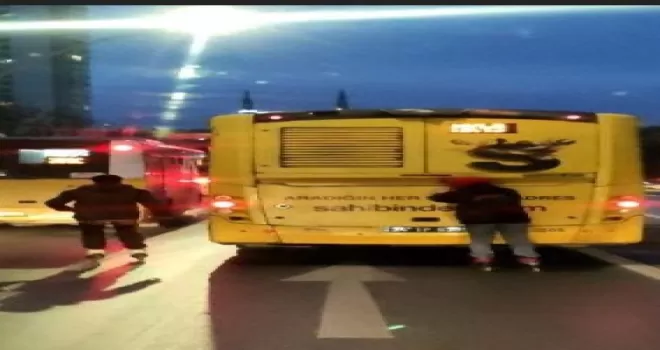 Sultangazi’de patenli gençlerin pişkinliği kamerada
