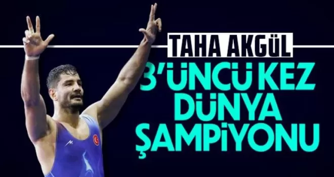 Taha Akgül 3. kez dünya şampiyonu!