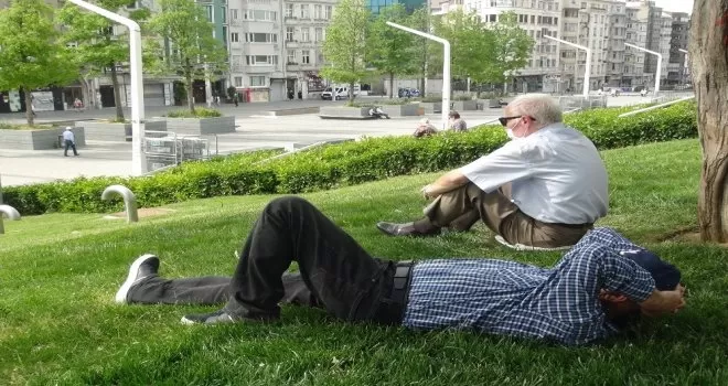Taksim Gezi Parkı yaşlılara kaldı
