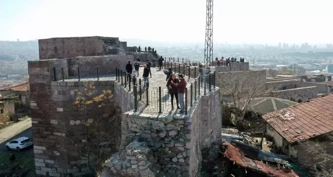 Tarihi Ankara Kalesi artık daha güvenli
