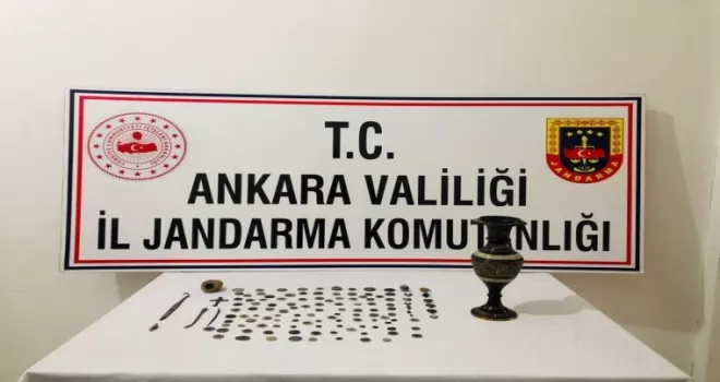 Tarihi eser kaçakçısına Ankara Jandarmasından darbe
