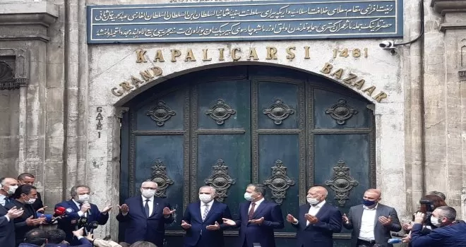 Tarihi Kapalıçarşı dualarla açıldı
