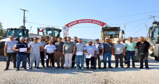 Tekirdağ Şarköy’ün kahraman personeline takdir belgesi