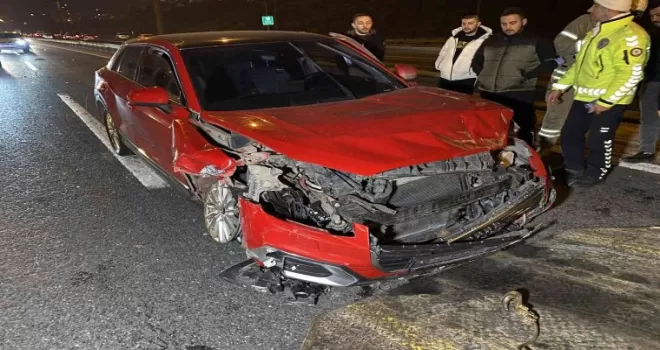 TEM’de zincirleme trafik kazası: 1 yaralı
