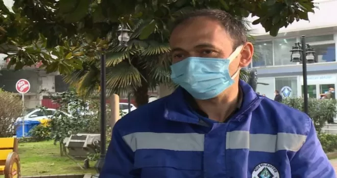 Temizlik görevlisi köpekle olan güldüren kovalamacasını anlattı
