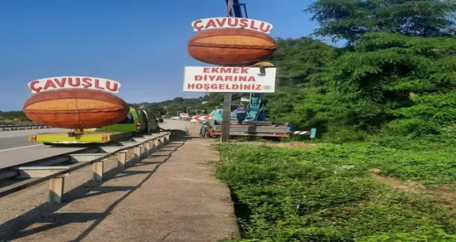 Tescillenen Çavuşlu Ekmeği’ne tabela