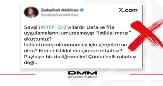 TFF iddialarına İletişim’den yalanlama: İstiklal Marşı uygulaması sürüyor