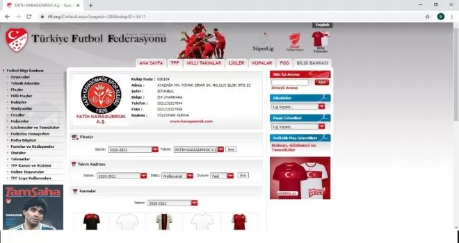 TFF, Karagümrük’ün ismini yanlış yazdı!