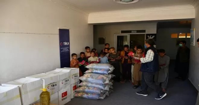 TİKA’dan Afganistan’da ihtiyaç sahibi ailelere 40 ton gıda yardımı
