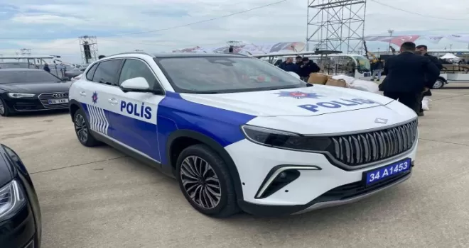 Togg polis arabası olarak ilk kez görüntülendi
