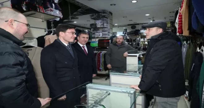 Tokat’ta Başkan Yazıcı’dan esnaf ziyareti