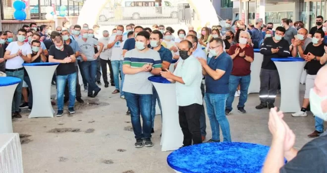 Toksan, GPTW’den alınan ödülü çalışanlarıyla kutladı
