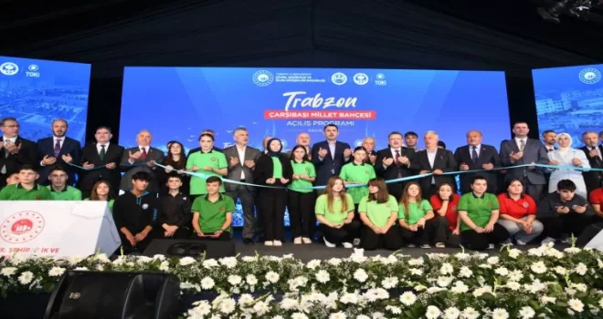Trabzon Çarşıbaşı Millet Bahçesi törenle açıldı
