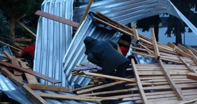 Trabzon’da fırtınanın bilançosu gün ağarınca ortaya çıktı
