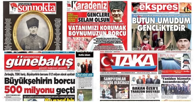 Trabzon'da gazete manşetleri