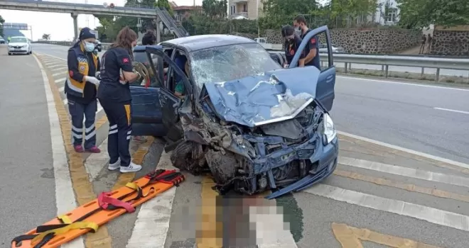 Trabzon’da  kaza: 1 kişi öldü, 3 kişi yaralandı