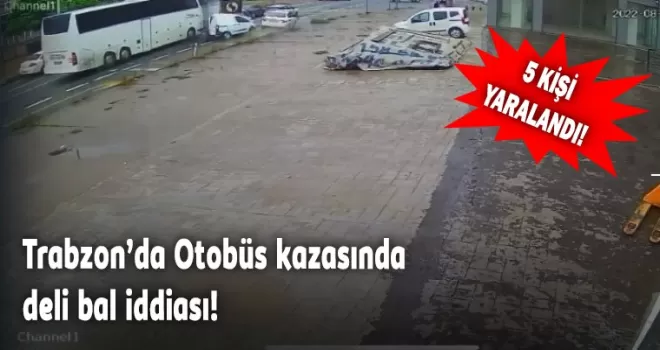 Trabzon’da otobüs kazasında deli bal iddiası!
