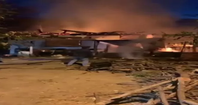Trabzon’da yangın
